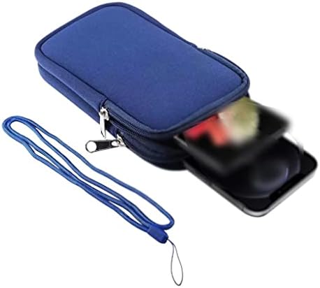 KFJBX водоотпорен патување со двојна торбичка торба за мобилни телефони на отворено мажи за клип за појас