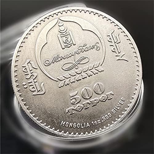 Animalивотна монета Конго Лаки Сабл Подарок комеморативна монета комеморативна медал занаетчиски занаети за сребрени монети