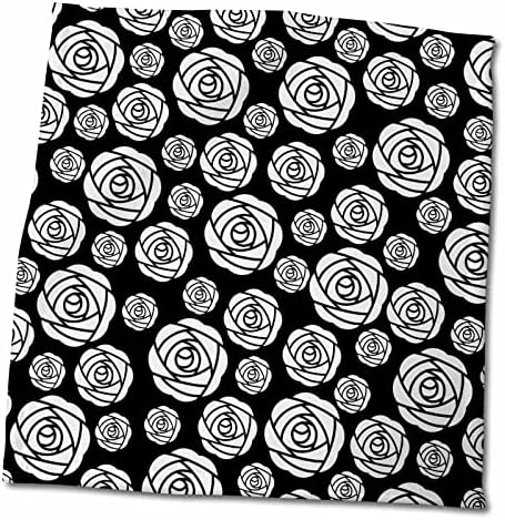 Црно -бело современи модели на рози - крпи - крпи