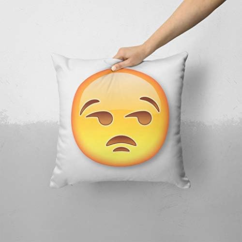 iirov meh emotocon emoji - обичај декоративен домашен декор затворен или отворен капакот за фрлање перници плус перница поставена