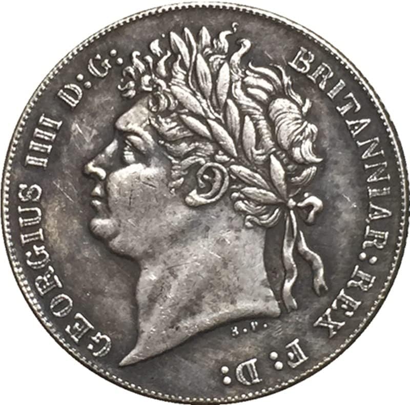 Британски монети чисти бакарни сребрени позлатени антички сребрени доларни монети занаети