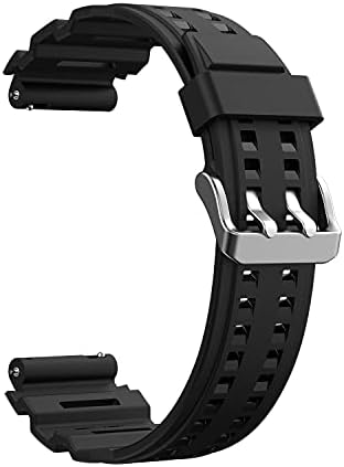 Sikai 22mm Soft TPU Band за Samsung Galaxy Watch 3 45mm замена за замена на кожата што може да се дише 22мм Универзален опсег за Ticwatch