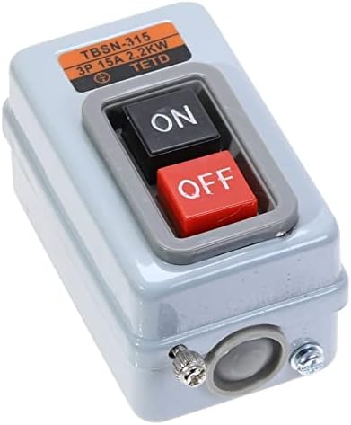 Прекинувач за напојување на копчето SkxMod Push Three Fase Control Control Switch AC 380V 15A 3P 2.2kW TBSN-315