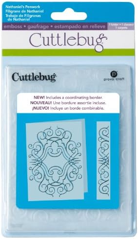 Cuttlebug 5-инчи од 7-инчен втискувачки папка, Пинк на Натаниел