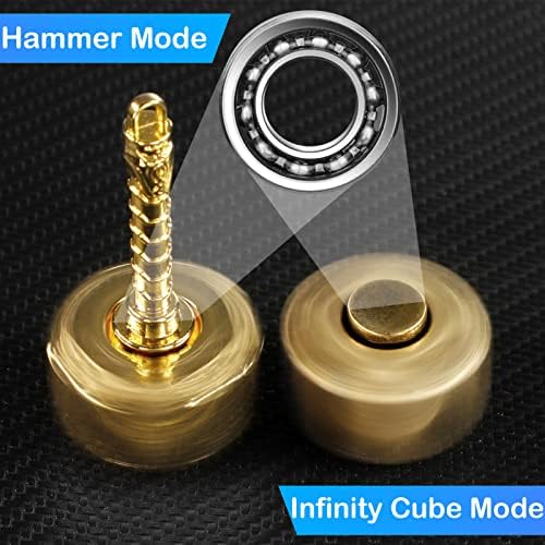 Cool Hammer Fidget Spinners Toy Metal for Dids Adults, деформабилно рачно прсти за клучеви за клучеви, трансформабилно бесконечно коцка
