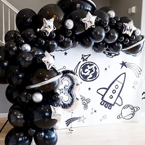 100 Пакувајте Црни Балони Со Пумпа, 12 Инчни Балони Од Латекс за Роденденска Забава, Свадба, Залихи За Забави, Балони Со Воздух или Хелиум
