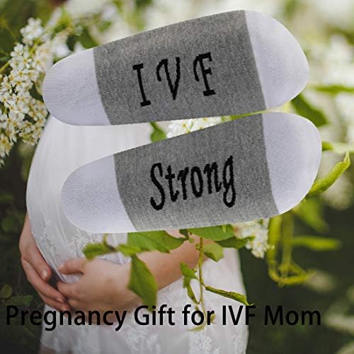Левло ИВФ Подарок за бременост ИВФ трансфер чорапи ИВФ Силни чорапи за ИВФ мама неплодност воини чорапи Нова мајка подарок