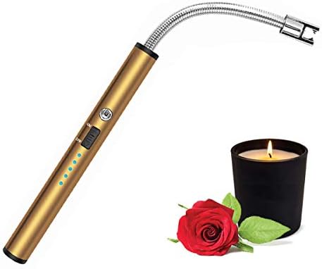 Полесна свеќа, долга флексибилен лак за еднократна употреба Полесни USB, безжични запалени запалени запалки за повеќенаменски како свеќа,