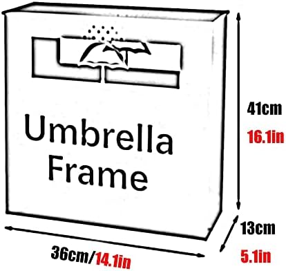 Lxdzxy чадор стои, чадор стои голем капацитет ковано железо, 12 дизајни на решетки, црна, 36x13x4cm
