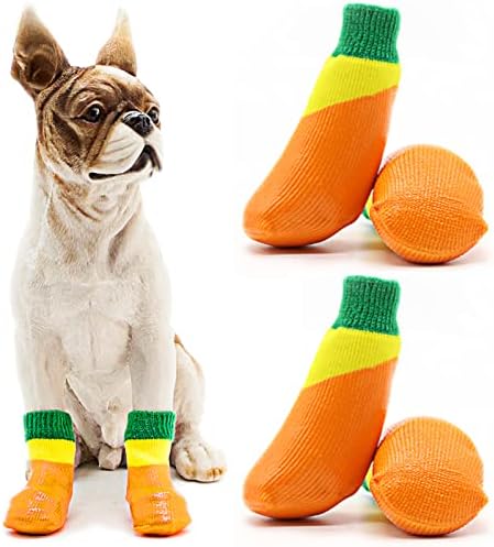 Чорапови за кучиња Avaner, 2 пара чорапи против кучиња против лизгање, заштитник на миленичиња, водоотпорни чорапи за контрола