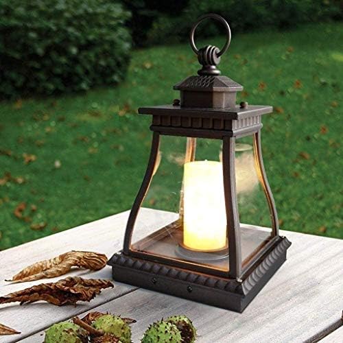 Zjhyxyh Lawn Lamp, Garden Larm LED тревник за ламби за пејзаж, водоотпорна градинарска ламба, европски стил