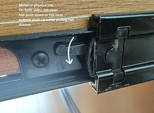 ФЈЗЛКИФФС гумен браник за стоп на браник - за слајд на фиоката за фиоки за целосна продолжение - 1 пар