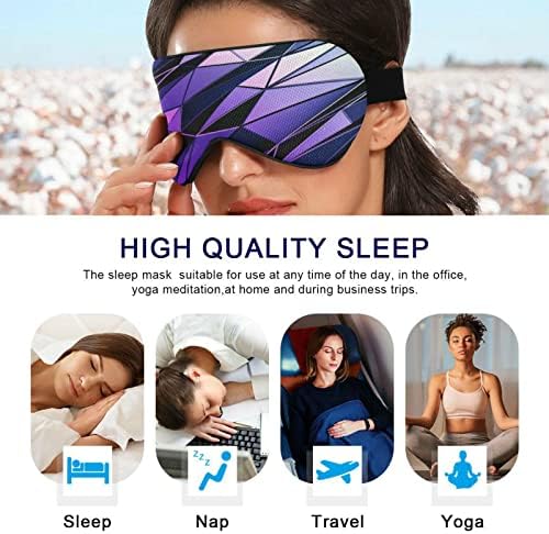 Кигаи спиење маска за очи за мажи жени, блокирајќи ноќно спиење, слепило со прилагодлива лента мека дише удобна сенка на очите