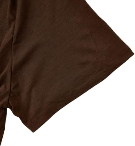 Менс модни маици за маици за кратки ракави со кратки ракави, тенок вклопат во основните пулвер, цврсти врвови
