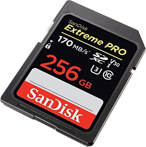 Sandisk Extreme Pro 256gb Sd Картичка За Никон Камера Работи Со Никон Z50, Z5 Mirroless, D780 Дигитални DSLR Пакет Со Сѐ, Но Stromboli Микро
