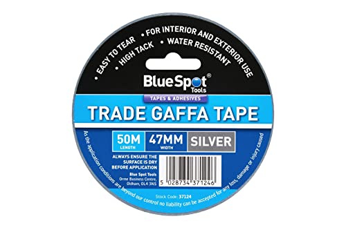 Алатки за сина точка - 47мм х 50м трговска гафа лента сребро