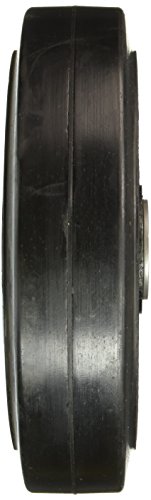 RWM Casters RIR-1025-12 10 x 2 1/2 калап-намено гумено тркало со ролери за лежиште за 3/4 оска, капацитет од 790 фунти