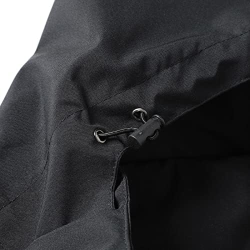 IOPQO изолирана машка јакна Машка обична крпеница на отворено јакни со одвојување со качулка со долги масти за руно руно