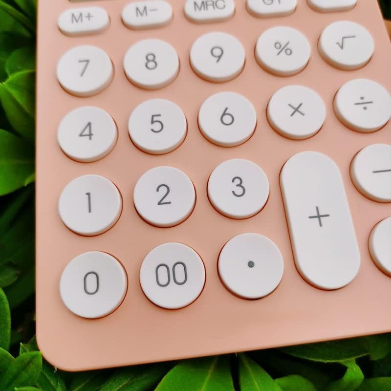 XWWDP 12 -цифра калкулатор за биро Големи големи копчиња Алатка за сметководство за финансиски деловни активности портокалова батерија и соларна