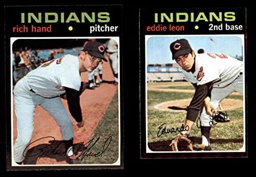 1971 Топс Кливленд Индијанци Во Близина На Тимот Сет Кливленд Индијанци Нм Индијанци