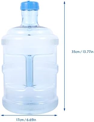 Декос 5 литри контејнери за складирање на вода во вода шише со шише со минерална вода преносна компјутерска корпа со рачка преносно