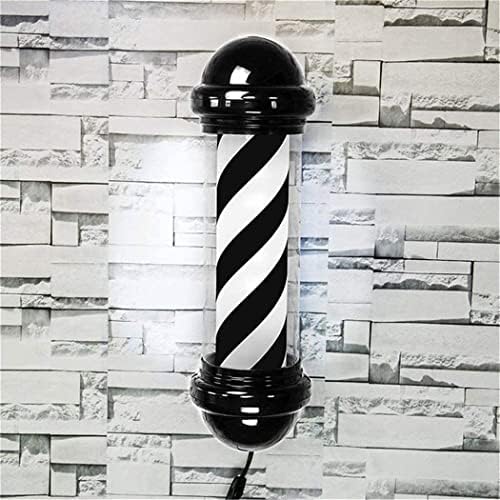 Водоотпорен фризерски салон бербер пол знак - Заштедете енергија со црно -бело LED светло - идеално за берберница и салон за