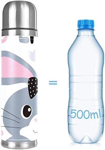 Симпатични зајаци преносни термос шишиња со вода за работа/дома/патување со слатки шишиња со вода