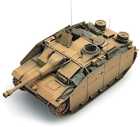 Artitec WWII STUG III Ausf G Late Saukopf Side Armor Yellow 1/87 Завршен резервоар за модели
