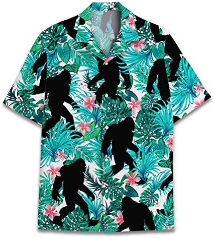 Смешни коњи хавајски кошули за мажи жени, loveубов коњски трки Хавајски лето со кратки ракави, случајно опуштено копче-надолу надолу