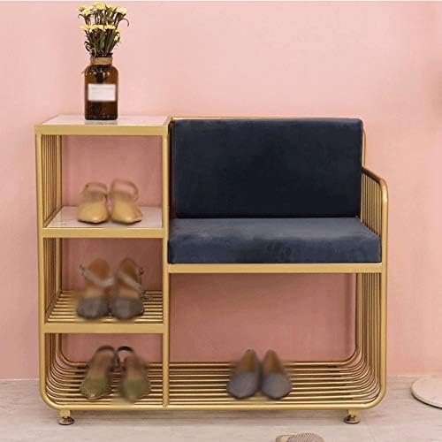 N/A Креативна клупа за чевли со 4 слоеви за чевли за чевли за потпирачи за грб комбинирана столица за складирање на чевли за чевли