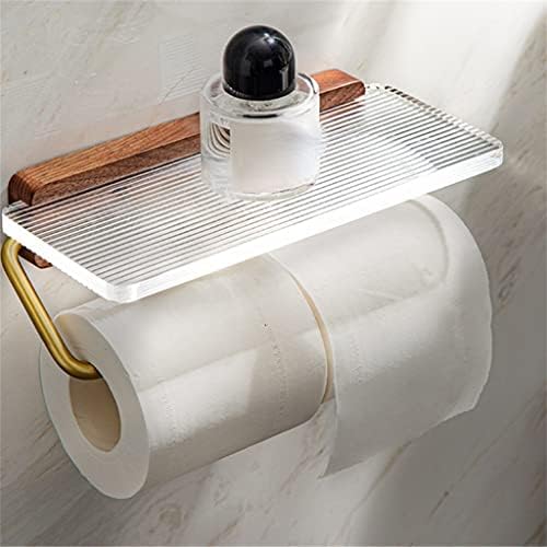 Слама тоалетна хартија за пешкири за пешкири за пешкири бесплатно удар што виси акрилик дома складирање на решетката за складирање на