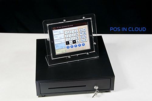 Tabcare компатибилен со десктоп за десктоп за iPad за ПОС, киоск, приказ на продавници, изработено со чист акрилик одговара на квадрат