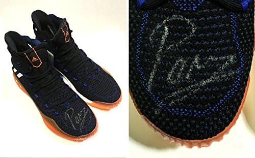 Kristaps Porzingis Knicks потпишана игра Adidas Sneaker Autograph Steiner COA - автограмирани патики во НБА