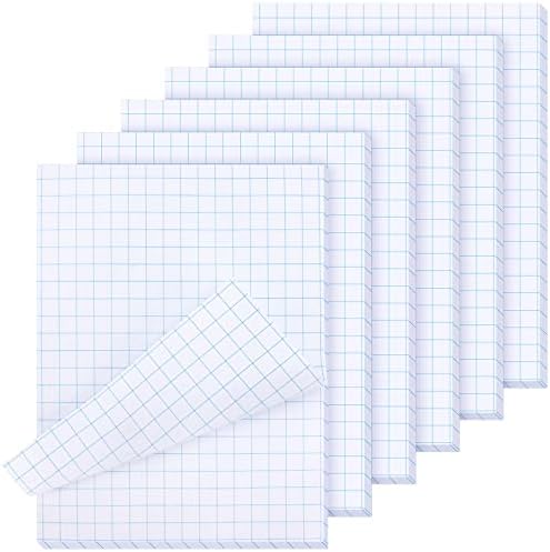 300 листови 8,5 x 11 инчи двострана графичка хартија подлога 1/2 инчи сина квадрат управувана решетка за хартија за цртање на пишување на графикони