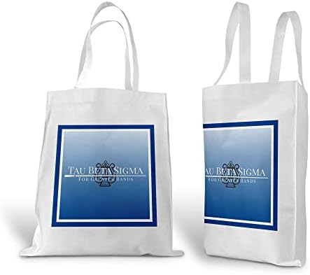 Торба за шопинг на платно Тау Бета Сигма, торба за крзно за намирници за намирници, торба за тотали, тота за рамо на плажа и чанта