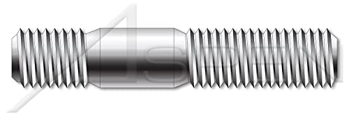 M6-1.0 x 35mm, DIN 939, метрички, столпчиња, двојно завршување, завршен крај 1,25 x дијаметар, не'рѓосувачки челик A2