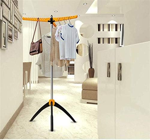 Решетка за облека Xuxuwa Rack Rack Поди преклопување на балконот на палто Големина: L58CM X H142CM