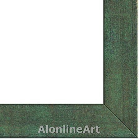 АЛОНЛИН АРТ - Томас effеферсон од Рембрант | Зелена врамена слика отпечатена на памучно платно, прикачена на таблата со пена | Подготвени