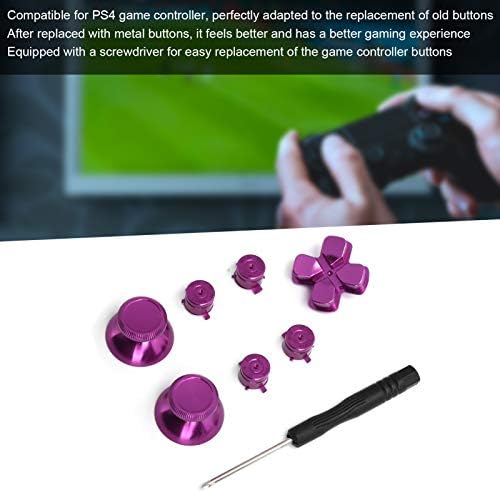 Kafuty-1 Thumb Stick Stick Analog Grip Копчиња за копче за PS4, траен и здрав, замена на контролорот на играта со палецот метални шипки