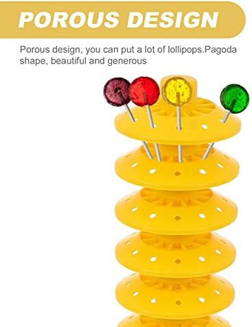 Пластичен држач за лилјаци на нозе, приказ на табела за бонбони, 2 парчиња кружен облик мулти-слој на лижавци Декоративни десерти за десерт
