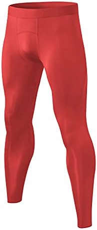 Панталони за компресија на мажите Badhub цврста боја брзо суво трчање хулахопки за вежбање на атлетски велосипедизам спортски база слој јога панталони