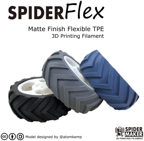 SpiderMaker Spiderflex Matte Finish Flexible TPE 3D печатење - брег 75A, 1,75мм, 500g