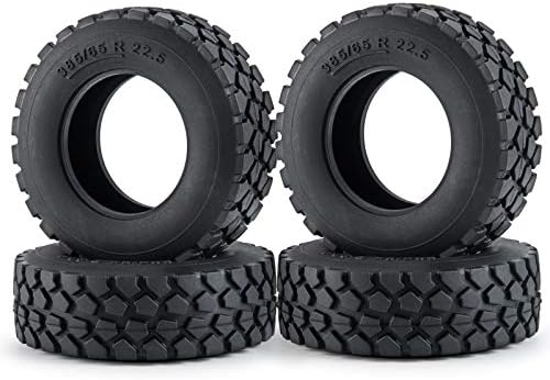 4 парчиња тркала гуми од 30 мм гумени гуми за 1/14 Тамиа камион РЦ Кроулер автомобил