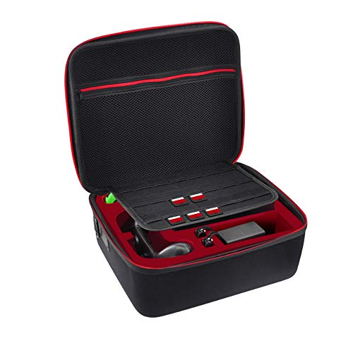 Случај за складирање на патувања за Nintendo Switch, YTTL ранец што носи торба има прекинувач на конзоли игри радост и прекинувач Pro контролер додатоци-црна боја