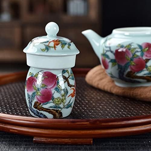 Држач за капакот на капакот на хемотон тенџере за складирање на чај, кинески чајник, држач за покривање гроздобер керамички чајник
