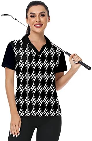 Мала убавица женски голф поло маички со краток ракав со краток ракав со краток ракав удобни тенок фит кошули