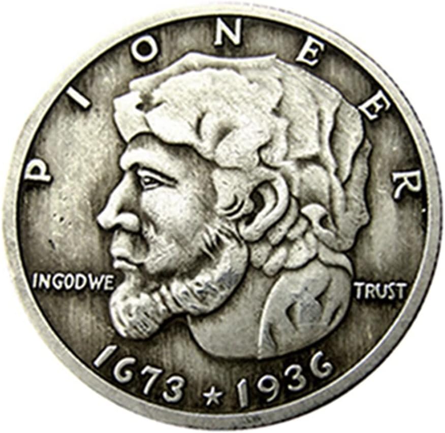 Комеморативна монета од половина долар 1936 година Елгин Странска копија сребрена позлатена