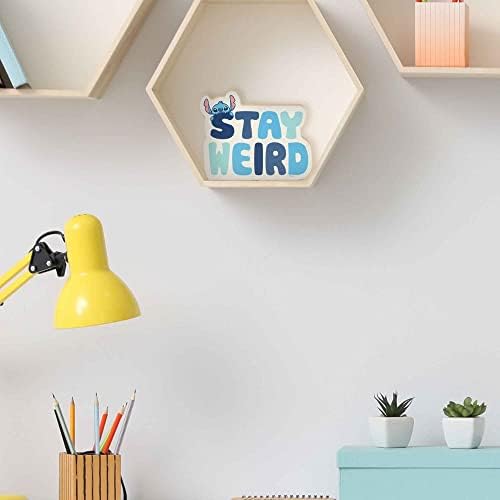 Декор на Дизни Лило и Стич полица - Останете чудно одлутено дрво блок за детска спална соба, игра за игра или канцеларија