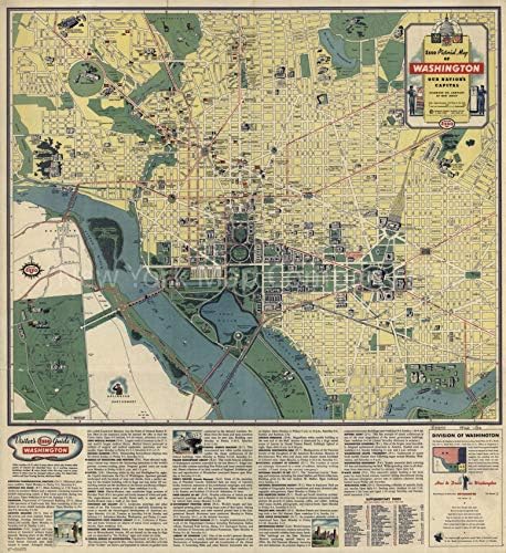 1942 мапа | ЕСО Сликарски водич за Вашингтон, Д.Ц и околината: 1942 | Област на в