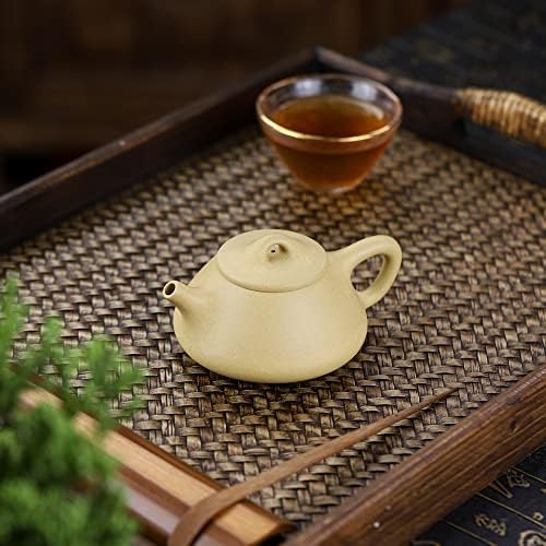 Силина Зиша мал сад за чај 5.4oz, кинеска вистинска глинеста глина Рачно изработена чајник, пијалак кунг фу, лабав производител на чај